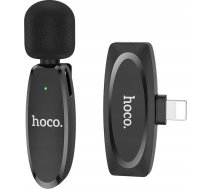 Hoco HOCO mikrofon krawatowy bezprzewodowy Lightning L15 czarny 13961637 (6931474789020) ( JOINEDIT63668830 )