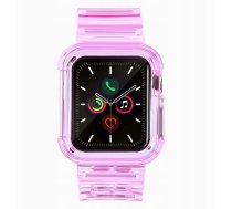 Hurtel Silikonowa opaska pasek bransoleta bransoletka etui Strap Light Set do zegarka Apple Watch 44 mm - czerwona 5907769331671 (5907769331671) ( JOINEDIT73881770 )