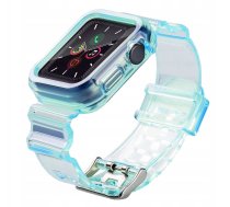 Hurtel Silikonowa opaska pasek bransoleta bransoletka etui Strap Light Set do zegarka Apple Watch 38 mm - niebieska 5907769331817 (5907769331817) ( JOINEDIT73881781 )