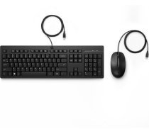 HP 225 G2 USB Wired Mouse Keyboard Combo Copilot Key - Black - US ENG ( AX2Y7AA#ABB 198701790884 ) klaviatūra