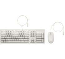 HP 225 G2 USB Wired Mouse Keyboard Combo Copilot Key - Cashmere White - US ENG ( AW5S6AA#ABB ) klaviatūra