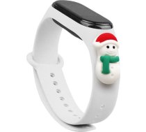 Hurtel Strap Xmas opaska do Xiaomi Mi Band 4 / Mi Band 3 swiateczny silikonowy pasek bransoletka bialy (balwanek 1) 9145576220825 (9145576220825) ( JOINEDIT40837534 )