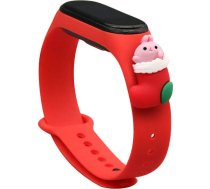 Hurtel Strap Xmas opaska do Xiaomi Mi Band 4 / Mi Band 3 swiateczny silikonowy pasek bransoletka czerwony (mikolaj 1) 9145576220849 (9145576220849) ( JOINEDIT40837536 )