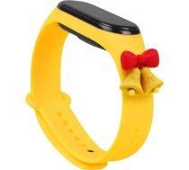 Hurtel Strap Xmas opaska do Xiaomi Mi Band 6 / Mi Band 5 silikonowy pasek bransoletka zolty (dzwonki) 9145576221051 (9145576221051) ( JOINEDIT40837544 )