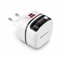 Ladowarka Qoltec Ladowarka sieciowa GaN 65W USB-C PD PPS 5-20V 3-3.25A wysuwany kabel 51784 (5901878517841) ( JOINEDIT89439073 )