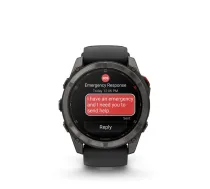 Viedpulksteni Garmin Fenix 8 Pro – 51 mm AMOLED Sapphire Carbon grey DLC titanium with Black/pebble grey silicone band/010-03199-01 75375 ( 010 03199 01 )