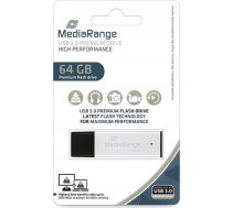 MediaRange USB-Stick USB 3.0 high performance 64GB alu ( MR1901 4260664872047 ) USB Flash atmiņa