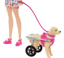 Doll Barbie and dog in a wheelchair ( HTK37 ) bērnu rotaļlieta