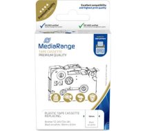 MediaRange Plastic tape cassette for label printers using Brother TZ-241/TZe-241 permanent adhesive 18mm 8m laminated black on white 4 ( 4260459618393 MRBTZ241 )