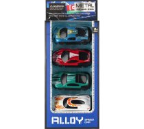 Mega Creative AUTO WYSCIG MET 4SZT 10X22X3 MIX4 MC WB 144/288 6301 (5905523647952) ( JOINEDIT63763528 ) Rotaļu auto un modeļi