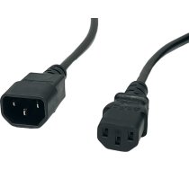 Kabel zasilajacy MPL Power POSAC-C13-C14-10: POS AC cable C13-QT3[10A]-C14-QZ3[10A] H05VV-F3G0 75 L=1000 black POSAC-C13-C14-10 (5902135140314) ( JOINEDIT76222089 )