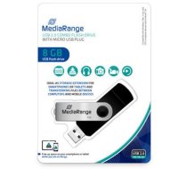 MediaRange USB-Stick 8 GB USB combo mit Micro USB ( MR930 2 ) USB Flash atmiņa