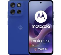 Motorola moto g56 5G 17.1 cm (6.72quot;) Hybrid Dual SIM Android 15 USB Type-C 8 GB 256 GB 5200 mAh Blue 840023292170 ( PB7Y0029SE ) Mobilais Telefons