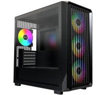 Montech X5M PC-Gehause Midi-Tower Micro-ATX ARGB Tempered Glass - schwarz ( X5M (B) 21292434000 ) Datora korpuss