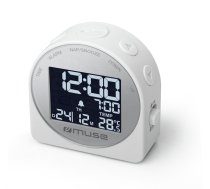 Muse Portable Travelling Alarm Clock M-09CW White 3700460208042 ( M 09CW M 09 CW ) radio radiopulksteņi
