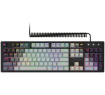 LORGAR Azar 514 Wired mechanical gaming keyboard RGB backlight 1680000 colour variations 18 modes keys number: 104 50M clicks linear ( LRG GK514W US 14447604 ) klaviatūra