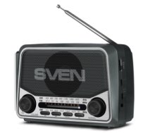 Skaļrunis Sven SRP-150 FM AM SW Radio Bluetooth Grey SRP-150/G ( SRP 150/G ) pārnēsājamais skaļrunis