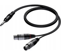 Kabel Procab Procab CAB733/1.5 6.3 mm Jack male stereo - 2 x XLR male 1 5 meter CAB733/1.5 (5414795001725) ( JOINEDIT62466799 ) kabelis video audio