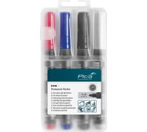 Pica permanent Marker 1-4mm assorted with Instant-White ( 520/04 PICA520-04 )