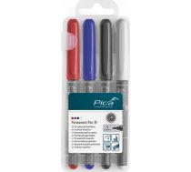 Pica Permanent-Pen 1 0mm assorted with Instant-White-Pen ( 4262357551611 534/04 aw_1000751 PICA534-04 )
