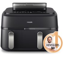 PHILIPS 5000. sērijas karstā gaisa katls ar diviem groziem 2300W 9L NA551/00 ( NA551/00 45105204 ) Fritēšanas iekārta