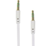 Kabel Partner Tele.com Jack 3.5mm - Jack 3.5mm 1m bialy 8994770 (5901737416346) ( JOINEDIT50351275 ) kabelis video audio