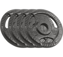Rebel Zestaw obciazen zeliwnych 4x1.25kg otwor 31mm talerz z uchwytami REBEL ACTIVE RBA-2132 (5901890106191) ( JOINEDIT63629666 ) hanteles