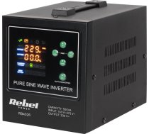 Rebel POWER-500-LFP4 - pure sine wave inverter with charging function 12V 230V 500VA/300W ( 5901890116312 RB-4026 ) nepārtrauktas barošanas avots UPS