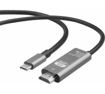 RoGer USB-C to HDMI UltraHD 4K@60Hz Kabelis 1.8m ( RO TH001 C HDMI1.8 4752253012304 ) kabelis video audio