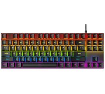RoGer K80 Spēļu vadu Mehāniskā tastatūra RGB / USB ( 4752168149645 K80-BK ) klaviatūra