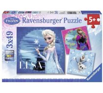 Ravensburger Elsa Anna Olaf 3 X 49 pcs Puzzle Disney Frozen ( 09269 7 092697 ) puzle puzzle