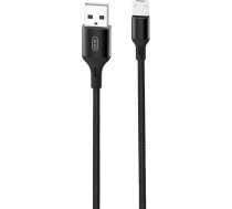 XO cable NB143 USB - microUSB 2m 2 4A black ( 6920680870820 GSM165033 ) USB kabelis