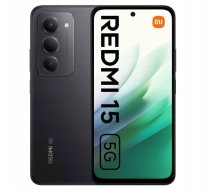 Xiaomi Redmi 15 5G 4/128GB Czarny ( 68619 481813 6932554452131 MZB0L50EU RXIAKOMR15/5G/8/256 ) Mobilais Telefons