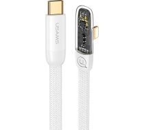 USAMS Kabel kątowy USB-C na Lightning PD 20W Fast Charging Iceflake Series 1 2m białywhite SJ583USB02 (US-SJ583) ( SJ583USB02 USA890 ) USB kabelis
