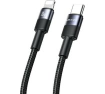 Kabel USB Usams USB-C - Lightning 1.2 m Czarny 14105313 (6958444991900) ( JOINEDIT64032604 ) USB kabelis