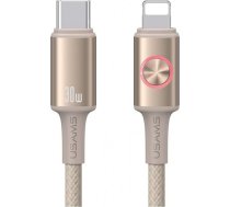 Kabel USB Usams USB-C - Lightning 1.2 m Szary 14750420 (6958444993447) ( JOINEDIT70967643 ) USB kabelis