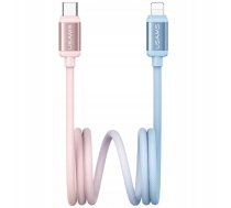 Kabel USB Usams USB-C - Lightning 1.2 m Rozowy (USA1310) USA1310 (6958444994505) ( JOINEDIT79117191 ) USB kabelis