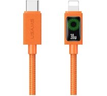 Kabel USAMS SJ774 PD 30W USB-C/Lightning 1.2m pomaranczowy USA1425 (6958444994253) ( JOINEDIT84220445 ) USB kabelis