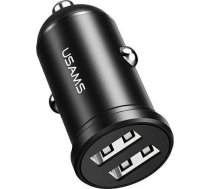 USAMS lādētājs 2xUSB 2.4A Mini melns CC114TC01 (US-CC114) ( CC114TC01 US-CC114 ) iekārtas lādētājs