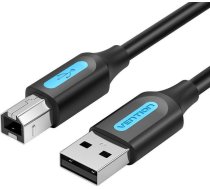 Cable USB 2.0 A to B Vention COQBD 0.5m (black) ( COQBD ) USB kabelis