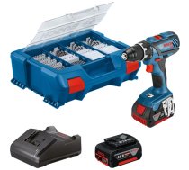 Akku-Bohrschrauber GSR 18V-28 Professional 18Volt (blau/schwarz 2x Li-Ionen Akku 3 0Ah 82-teiliges Zubehör-Set) 06019E610B (4059952594187) ( JOINEDIT79667897 )