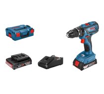 Bosch Professional GSB 18V-28 Professional cordless impact drill/driver 18 volts blue/black 2x 2.0Ah Li-ion batteries in L-BOXX (4059952 ( 06019H400B S7108964 )