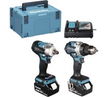 Akku-Kombo-Kit DLX2533TJ Akku-Bohrschrauber DDF489Z + Akku-Schlagschrauber DTW300Z 18Volt (blau/schwarz 2x Li-Ionen Akku 5 0Ah MAKPAC) DLX2533TJ (0197050008831) ( JOINEDIT87349751 )