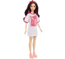 Barbie Fashionistas-Puppe mit weißem T-Shirt-Kleid HRH12 (0194735176823) ( JOINEDIT79693482 )