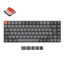 K3 Max (grau/orange DE-Layout Gateron Low Profile 2.0 Mechanical Red Hot-Swap Aluminiumrahmen RGB) K3M-H1-DE (4895248893110) ( JOINEDIT87454354 )