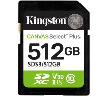 Canvas Select Plus 512 GB SDXC (UHS-I U3 Class 10 V30) SDS3/512GB (0740617348347) ( JOINEDIT87350039 )