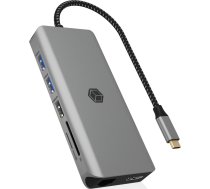 ICY BOX IB-DK4061-CPD 12in1 2xHDMI PD 100W ( IB DK4061 CPD 61059 ) dock stacijas HDD adapteri