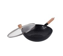 Woka panna ar vāku melns marmors Ø30 cm × augstums apm. 9 cm KH 1984 Kinghoff KH 1984 (5908287219847) ( JOINEDIT86094268 )