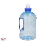 Zila ūdens pudele 1 l ar PET vāku 10x10x21 cm SUMMER ENJOY 8445393549927 (8445393549927) ( JOINEDIT89487517 )