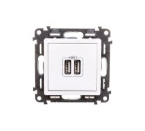 Legrand VALENA LIFE Battery charger with socket 2xUSB white (753112) 3414970456694 (3414970456694) ( JOINEDIT88774182 )